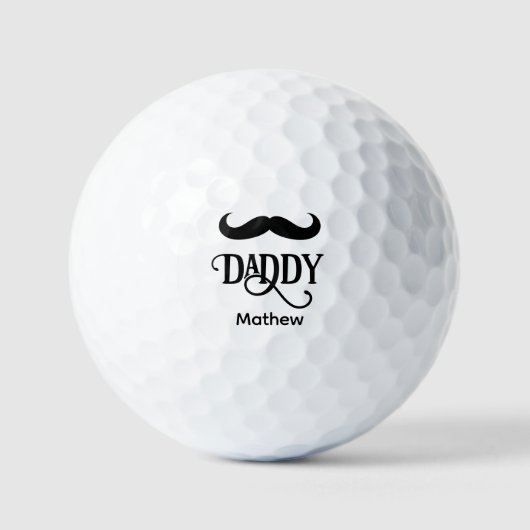 Grappig Happy First Fathers Day Daddy custom Golfballen (Voorkant)