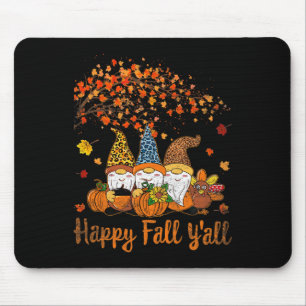 Grappig Happy Herfst Y Thanksgiving Gnomes Tree Pu Muismat