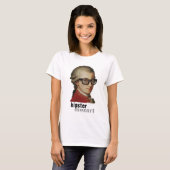 Grappig Happy Hipster Mozart voor mannen en vrouwe T-shirt (Voorkant volledig)