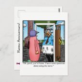 Grappig Happy Jubileum Humor Briefkaart (Voorkant / Achterkant)