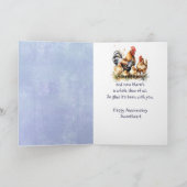 Grappig Happy Jubileum Liefje Schattigee kippen Kaart (Binnen)