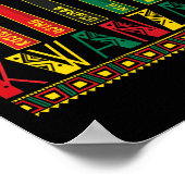 Grappig Happy Kwanzaa Kinara Principes Kaarsen Pan Poster (Hoek)