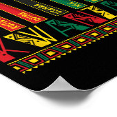 Grappig Happy Kwanzaa Kinara Principes Kaarsen Pan Poster (Hoek)