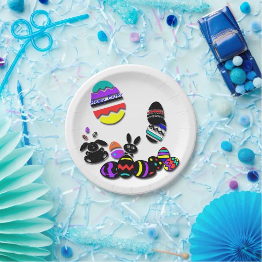 Grappig Happy Paaspapier-Borden Papieren Bordje (Feest)