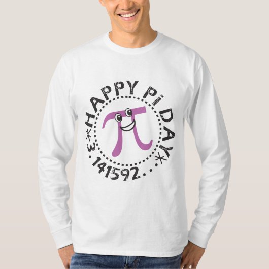 Grappig Happy Pi Day © - Pi Symbool T-shirt (Voorkant)