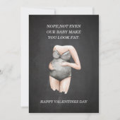 Grappig Happy Pregnant Valentijnsdag Gift Feestdagenkaart (Voorkant)