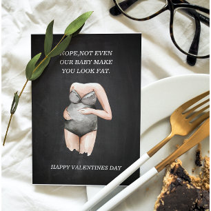 Grappig Happy Pregnant Valentijnsdag Gift Feestdagenkaart