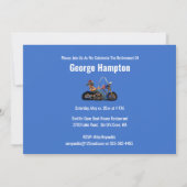 Grappig Happy Retirement Party - Biker Motorrijder Kaart (Achterkant)