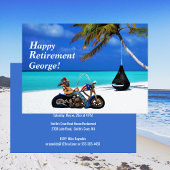 Grappig Happy Retirement Party - Biker Motorrijder Kaart