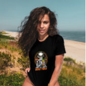 Grappig Happy Skeleton Party Dinosaur Shirt
