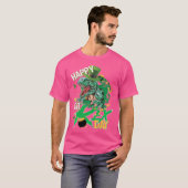Grappig Happy St Pat Rex Day Trex Dinosaur St Patr T-shirt (Voorkant volledig)