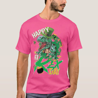 Grappig Happy St Pat Rex Day Trex Dinosaur St Patr T-shirt
