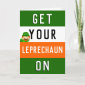 Grappig Happy St. Patrick's Day Kaart (Voorkant)