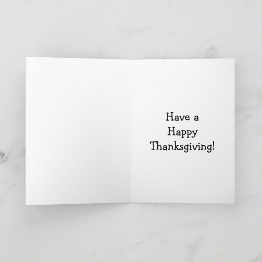 grappig Happy Thanksgiving Humor Groet Kaart (Binnen)