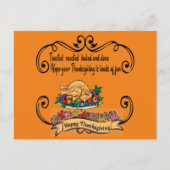 Grappig happy THANKSGIVING quote Briefkaart (Voorkant)