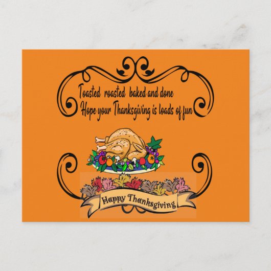 Grappig happy THANKSGIVING quote Briefkaart (Voorkant)