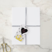 Grappig Happy Valentijnsdag "Mine Pattern" Chick Cadeaulabel (Met Touw)