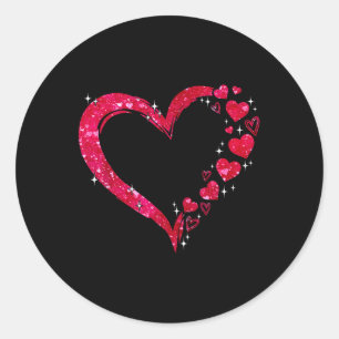 Grappig Happy Valentines Day Heart Love Valentijn  Ronde Sticker