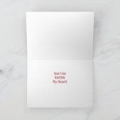 Grappig Happy Valentines Day Schattige Varkenspun Feestdagen Kaart (Binnen)