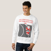 Grappig hardloop kerst T-shirt (Voorkant volledig)
