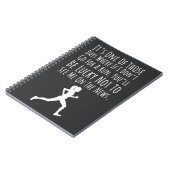 Grappig hardloopcadeau voor hardlopers Vrouw voor Notitieboek (Linkerzijde)