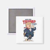 Grappig hardlopen alsof Trump je achtervolgt T-shi Magneet (Voorkant / Achterkant)