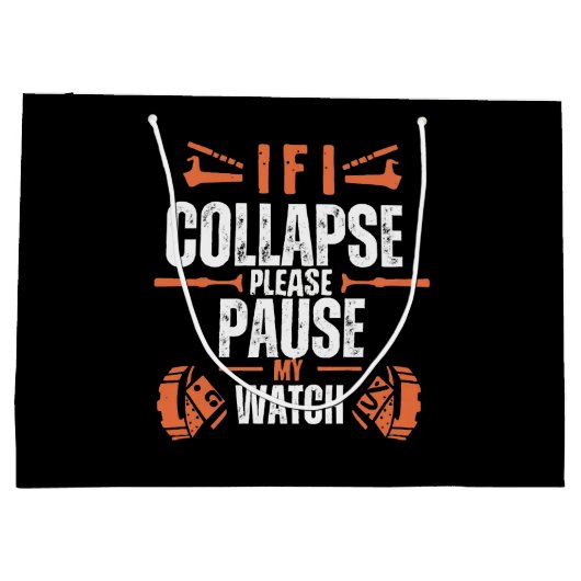 Grappig hardlopen groot cadeauzakje (Achterkant)