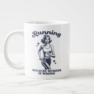Grappig Hardlopen Omdat Moord Verkeerd Is Retro 20 Grote Koffiekop