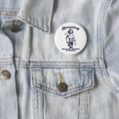 Grappig Hardlopen Omdat Moord Verkeerd Is Retro Ronde Button 5,7 Cm (In situ)