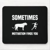 Grappig Hardlopen Shirt Sport Runner Tiger Motivat Muismat (Voorkant)