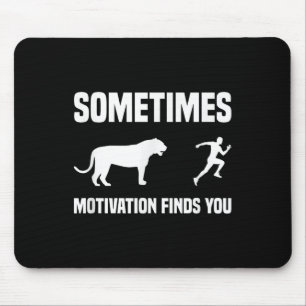 Grappig Hardlopen Shirt Sport Runner Tiger Motivat Muismat