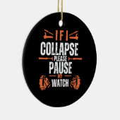 Grappig hardlopend keramisch ornament (Rechts)