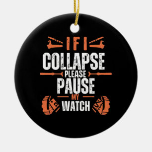 Grappig hardlopend keramisch ornament