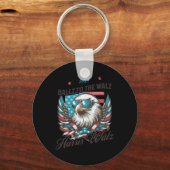 Grappig Harris Walz 2024 Ballz naar de Walz-verkie Sleutelhanger (Voorkant)