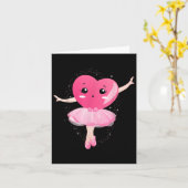 Grappig Hart Ballet Dansen Happy Valentines Day Ba Kaart (Gele Bloem)