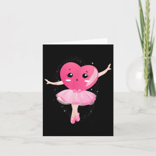 Grappig Hart Ballet Dansen Happy Valentines Day Ba Kaart