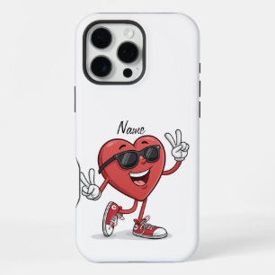 Grappig Hart Cartoon Persoonlijke Hoes Ontwerp iPhone 16 Pro Max Hoesje