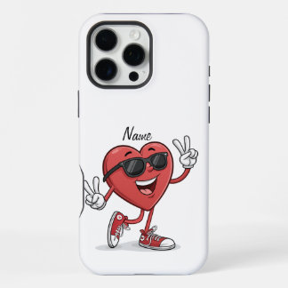 Grappig Hart Cartoon Persoonlijke Hoes Ontwerp iPhone 16 Pro Max Hoesje