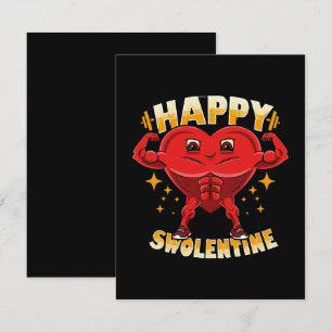 Grappig hart fitnesscentrum workout Valentijnscade Informatiekaartje