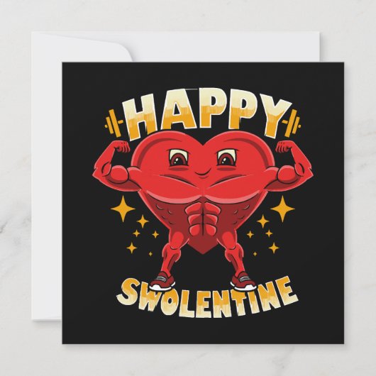 Grappig Hart Fitnesscentrum Workout Valentijnsdag (Voorkant)