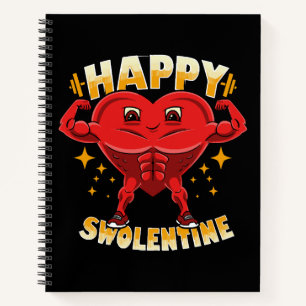 Grappig Hart Fitnesscentrum Workout Valentijnsdag  Notitieboek