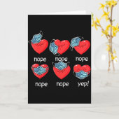 Grappig Hart Gezichtsmasker Mannen Vrouwen Schatti Kaart (Gele Bloem)