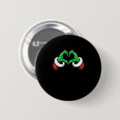 Grappig Hart Handen Kerstmis Ronde Button 5,7 Cm (Voorkant /achterkant)