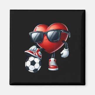 Grappig Hart Spelen Voetbal Valentijnsdag Mannen B Magneet