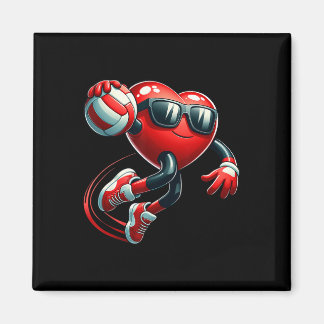 Grappig Hart Spelen Volleybyll Valentijnsdag Manne Magneet