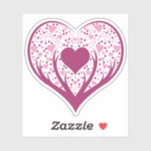 Grappig Hart Sticker (Vel)