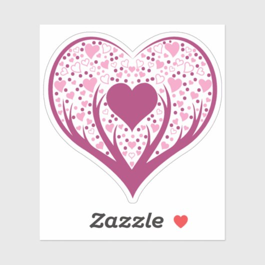 Grappig Hart Sticker (Vel)
