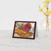 Grappig hart voor Valentijnskaart Kaart (Gele Bloem)