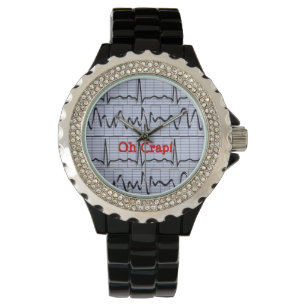 Grappig hartritme Oh Crap II Watch Horloge