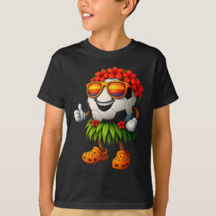 Grappig Hawaii Voetbal Ll Hawaiiaanse Tropische Zo T-shirt